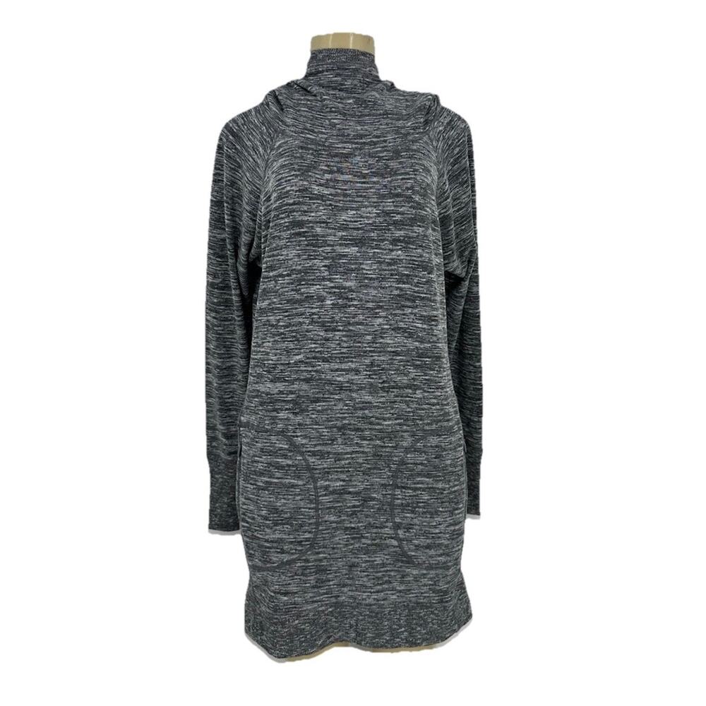 Athleta Small Blissful Hooded Tunic Dress Women Athleisure Long Sleeve P3v